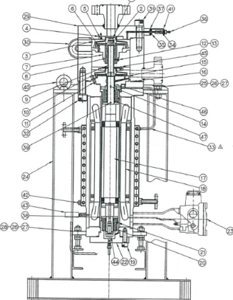 Fig. 2 Section view of main cooling pump 