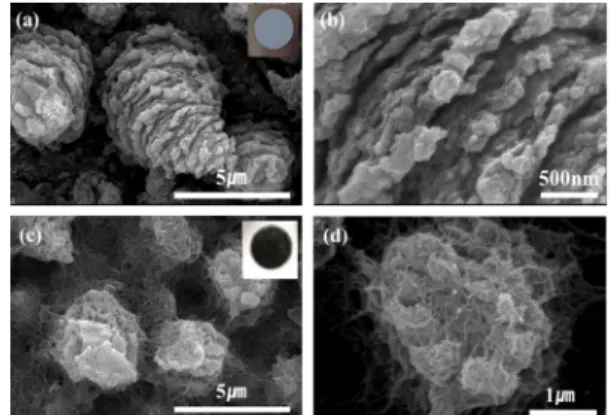 Figure  1.  Schematic  diagram  of  the  procedure  for  the  production  of  TiO 2   microcones/CNT  composites