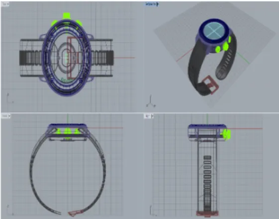 Fig. 3. Smartwatch Case 3D Modeling
