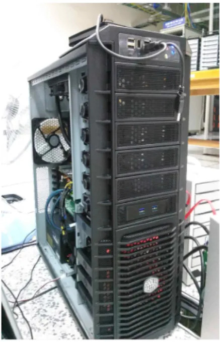 그림 6. 실험에 사용한 서버 Fig. 6. Implementation server