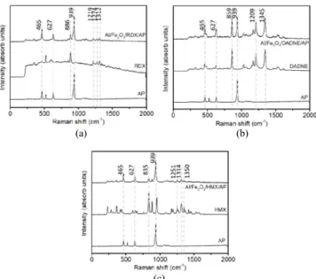 Figure 5. SEM and EDS images of Al/Fe 2 O 3 /DADNE/AP composite: 