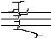 Fig. 10. When the central line is dislocated by two pixels toward left hand.