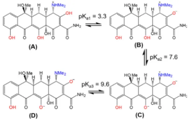 Figure 3. (a) Cyclic and (b) differential pulse voltammograms for the  transfer of various concentrations of TC molecules in pH 4.0 buffer  solution across the water/1,2-DCE interface