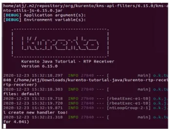 Fig.  10.  Interlocking  and  execution  of  kurento  and  spring-boot