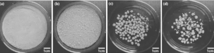 Figure 4. Average size of the DADNE/AP composites by the D/A  with respect to the amount of bridging liquid.