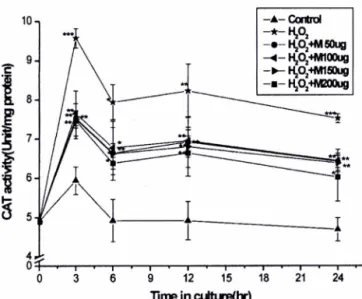 Fig.  8 - Effects  of pharbitidis  seed  in  combination  with  H20 2  on  proliferation of B16 melanoma cells