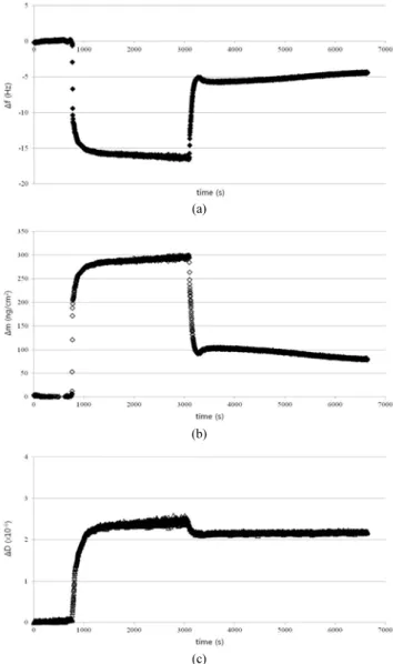 Table 3. QCM-D Results of Cationic Surfactant (C12AB, C14AB, and C16AB) in Adsorption / Desorption Steps