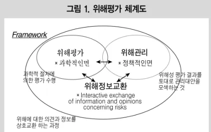 그림 1. 위해평가 체계도