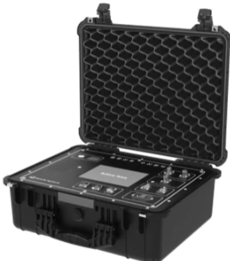 Fig.  9.  A  Transceiver  unit  production  model 4.  통신장치  검증시험 4.1  소노부이  표준  통신  검증시험     통신장치와  LFAS  실  장비와  연동을  위해서는  사전 에  소노부이의  국제표준  통신방식에  호환되는  설계가  이루어  졌는지  확인해야  한다 
