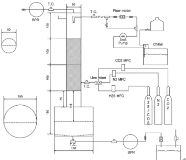 Figure 1. Lab-scale methanol absorption system.