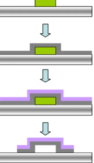 Figure 1. Basic process steps for fabricate structure