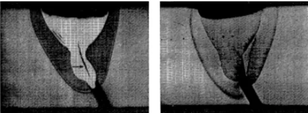 Fig.  6.  Optical  micrographs  of  weld  metal  region: 
