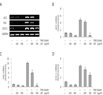 Fig. 5. Effect of JSD on AMPK activation in HepG2 cells. JSD was administered to HepG2 cells for 16 h, and metformin was used as a positive control