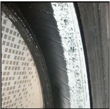 Figure 4. Photograph of the inside of tire after driving.