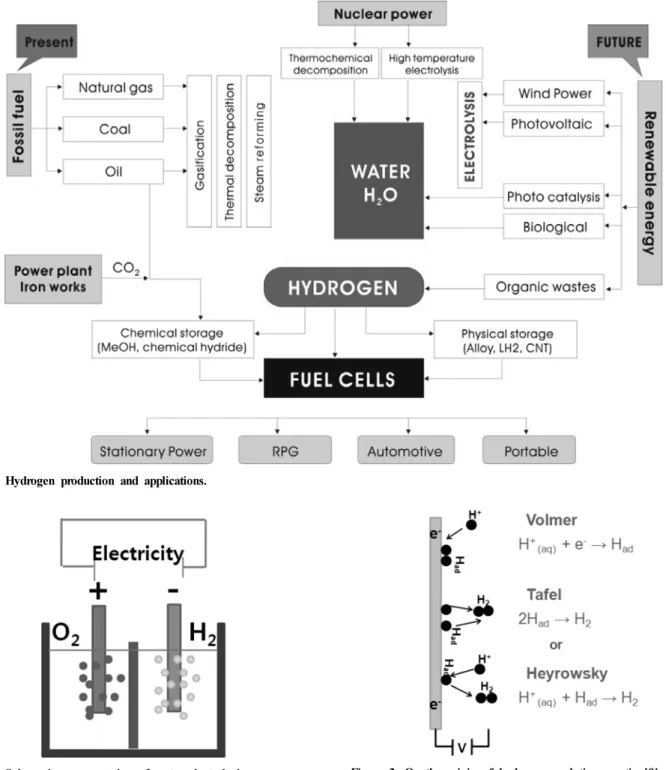 Figure 1. Hydrogen production and applications.