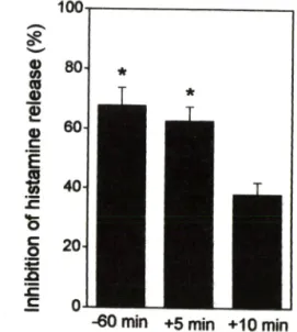 Table  II —  Effect  of  time  administered  the  CAF  on  compound 48/80 induced anaphylaxis