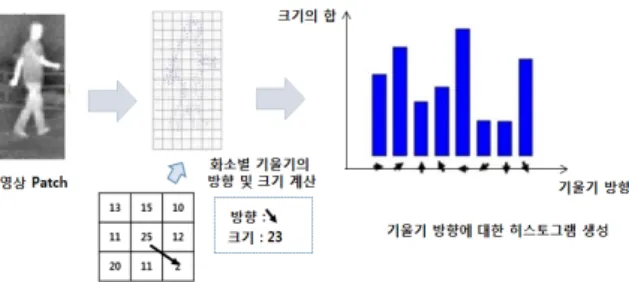 Fig.  4.  Example  of  HOG  feature  extraction  process