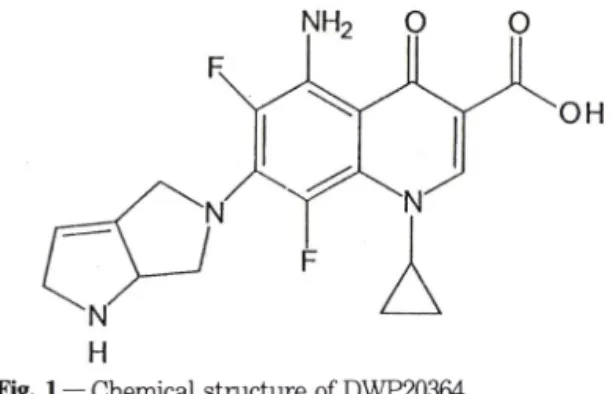 Fig.  1 —  Chemical structure of DWP20364.