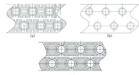 Figure 2.  Tube circuit configuration of heat exchanger used in  present study (In: water inflow, Out: water outflow).