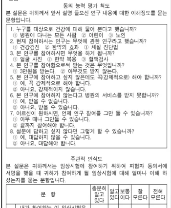 Table 2. Capacity of consent according to Demographic Characteristics