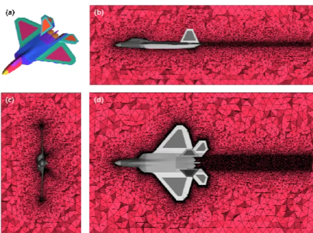 Fig.  6.  Mach  number  distribution  of  aircraft  surface  and  flow  around  aircraft