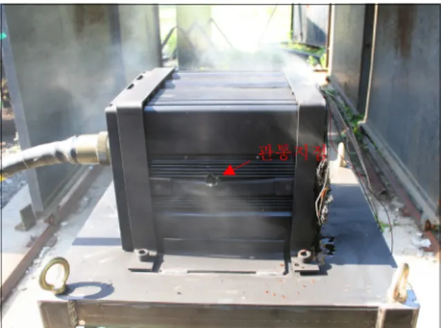 Fig. 3. Graph  of  battery  module  voltage,  temperature  during  bullet  impact  test  [TC  #1,  TC  #3: 