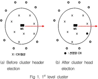 Fig.  2.  1 st   level  cluster  formation  process