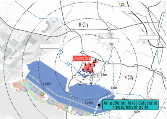 Figure 2.  On-site survey point and Measurement location map.