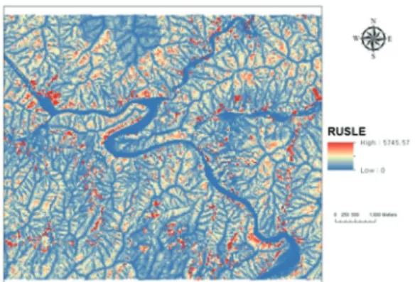 Figure 11.  High-level land cover with 100m, 300m, 500m