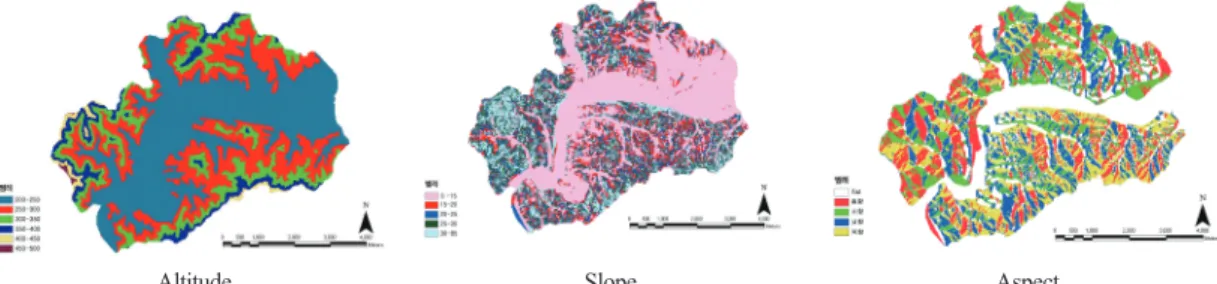 Figure 3.  The topographic characteristics