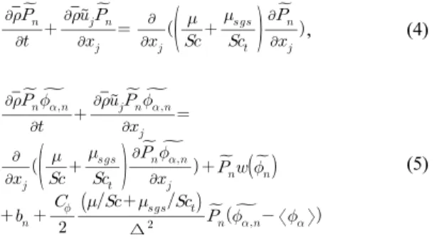 Fig. 1. Schematic of the injector with combustion chamber. Fig. 2. Mean x-r pseudo-streamline pattern.
