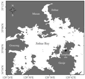 Fig. 1. Study area and location of the sampling site.
