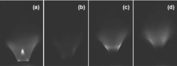 Fig. 18. The difference between a double flame and a  stratified premixed flame.