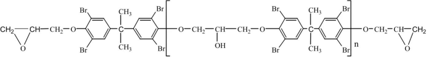 Fig.  1.  Chemical  structure  of  tetrabromobisphenol  A  diglycidyl  ether  (DGEBBA).