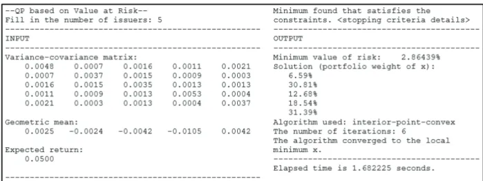 Figure 2: The Output of the m-file Program (MATLAB)Assume that INCO, SMRA, PTPP, LPPF, and PTBA are 