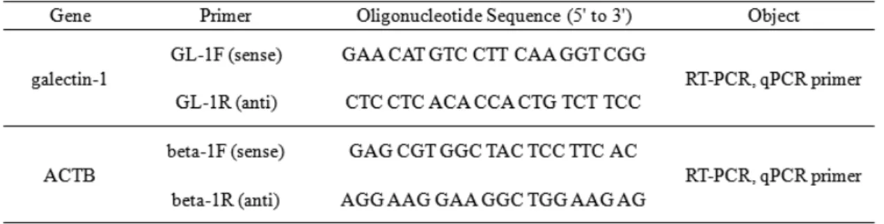 Table 1. Sequence of the primers used this study