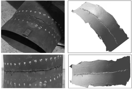 Fig. 11. The comparison of experiment result for steel pile and 3D profile of penetration shape(no