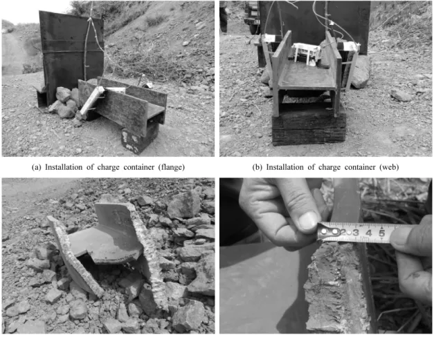 Fig. 10. Status of cutting of the H-type structural steel.