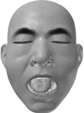 그림 1. 실제  환자  데이터를  바탕으로  제작단  3D  모델 Fig. 1. 3D  model  based  on  real  patient  data.