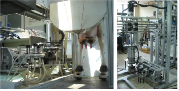 Fig. 15. The  designed  milking  manipulator  and  embedded  control  board.