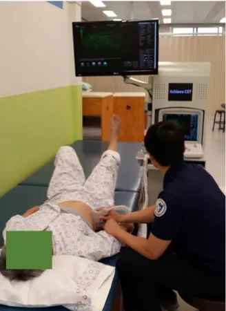Figure 5. Visual feedback using real-time ultrasound imaging. 