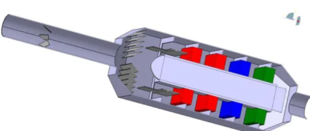 Fig.  3.  3D  Numerical  model  for  analysis  of  uniformity  index  and  pressure  drop.