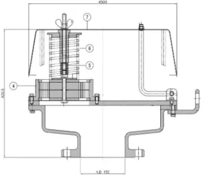 Fig.  1.  The  flame  arrester  diagram.