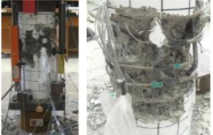 Fig. 4.  Typical failure of specimens