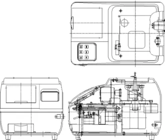 Fig. 11. The photographs of a trial product on the auto pattern maker for (a) rim frame and (b) rimless frame.