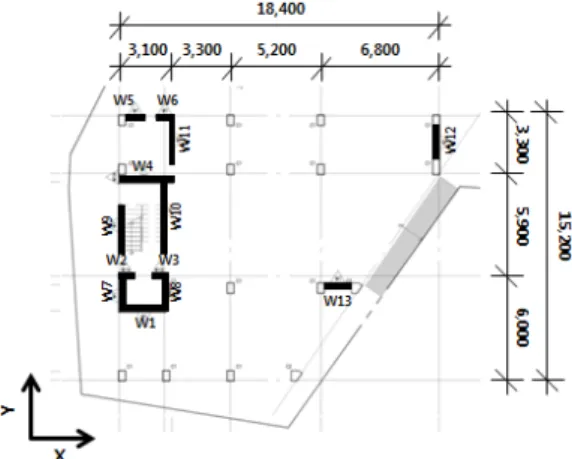 Fig. 3.  First  floor plan of an example building (EX3) 