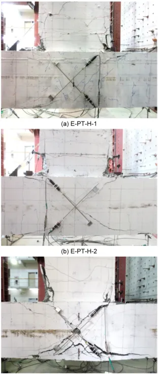 Fig. 11.  Crack pattern after 5.5% drift ratio