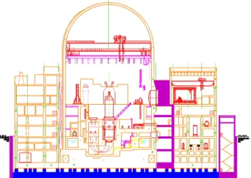 Fig. 3.  Structural Configuration of Base Isolated APR1400                                                              (3)보통의 경우에 LRB의 탄성강성 은 측정하기가 어려워서 에 경험적인 승수를 곱하여 결정한다