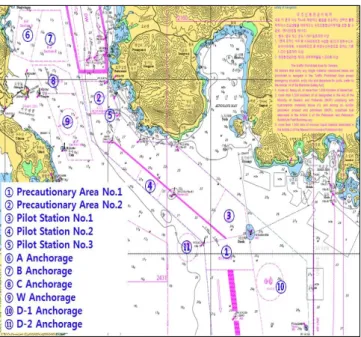 Fig.  5.  Position  of  anchorage  and  pilot  station.