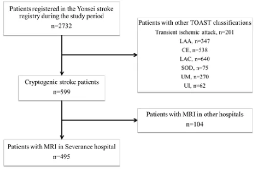 Figure 1. Patient selection. TOAST, Trial of ORG 10172 in Acute Stroke 